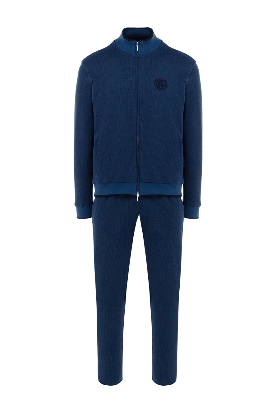 Roger Pinault man men's blue cotton walking suit купить с ценами и фото 176317 - photo 1