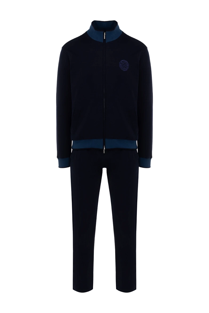 Roger Pinault man men's blue cotton walking suit купить с ценами и фото 176318 - photo 1