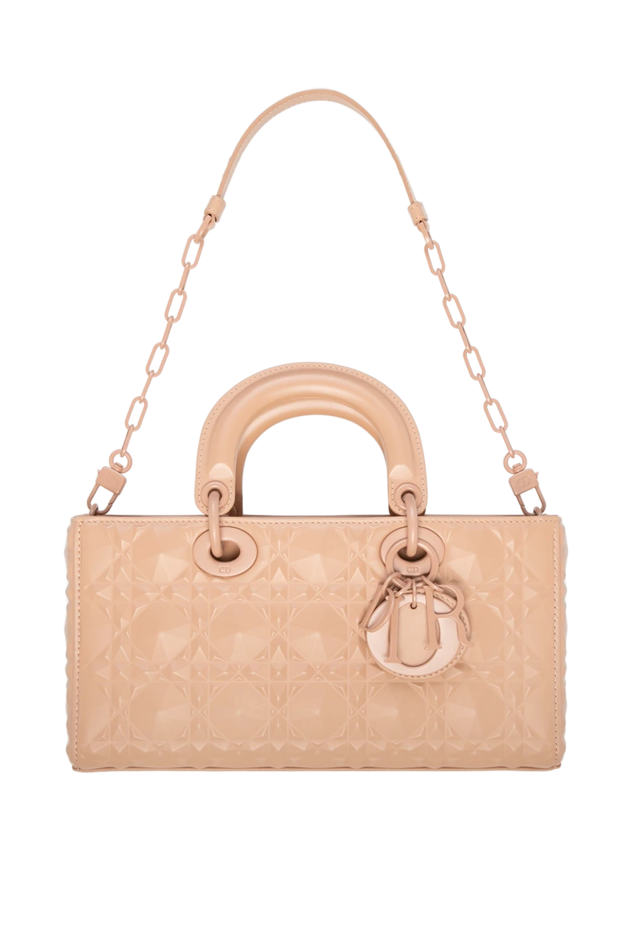 Dior woman women's leather bag, beige купить с ценами и фото 176339 - photo 1