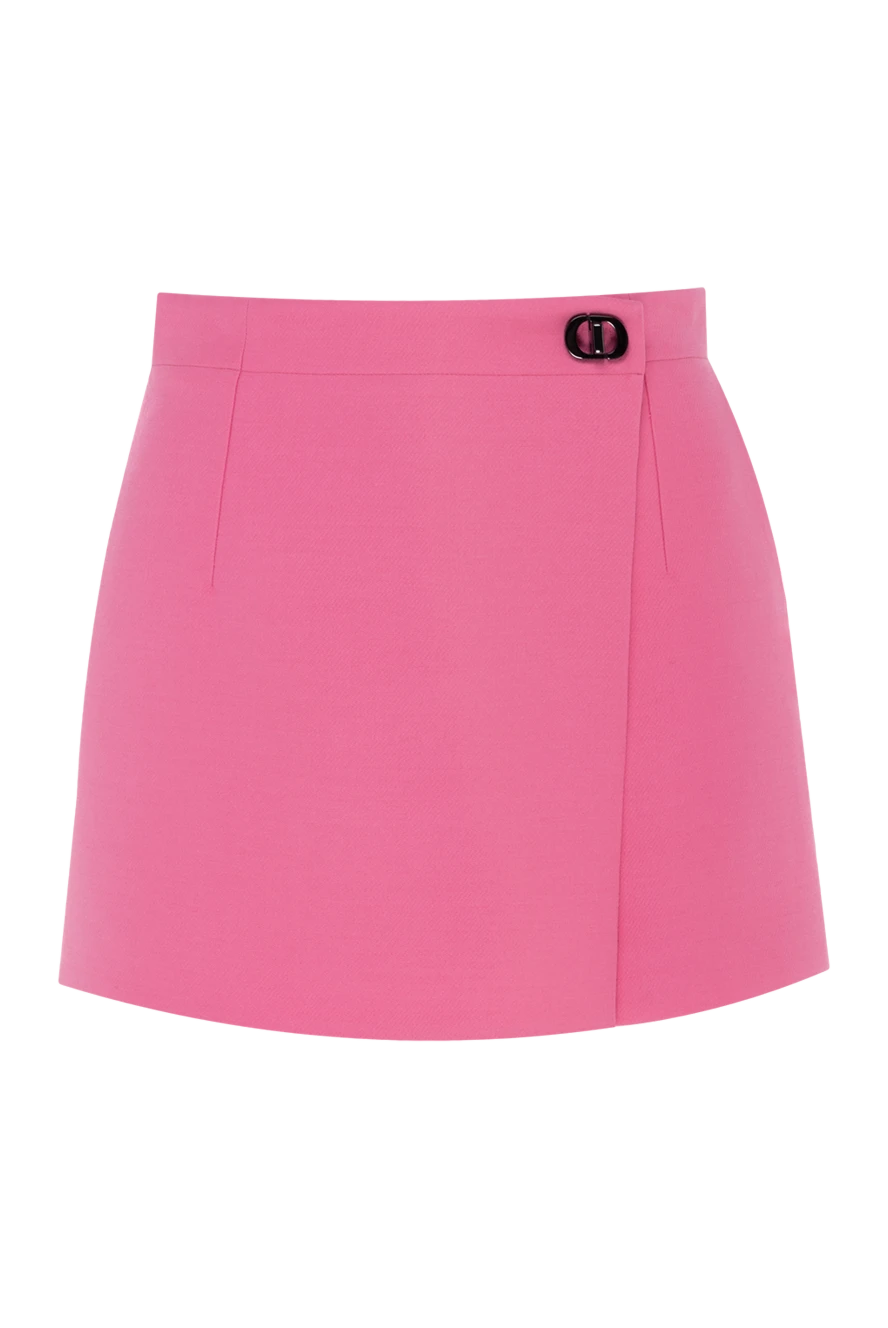 Dior woman women's wool and silk shorts pink купить с ценами и фото 176344 - photo 1