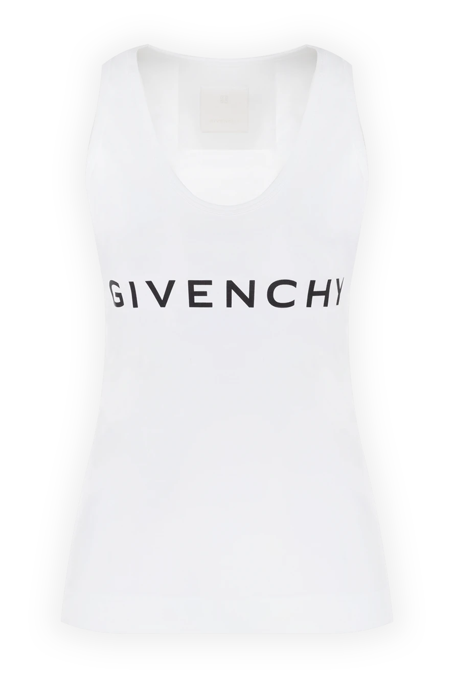 Givenchy Әйелдер әйелдерге арналған ақ мақтадан және эластаннан жасалған футболка купить с ценами и фото 176453 - фото 1