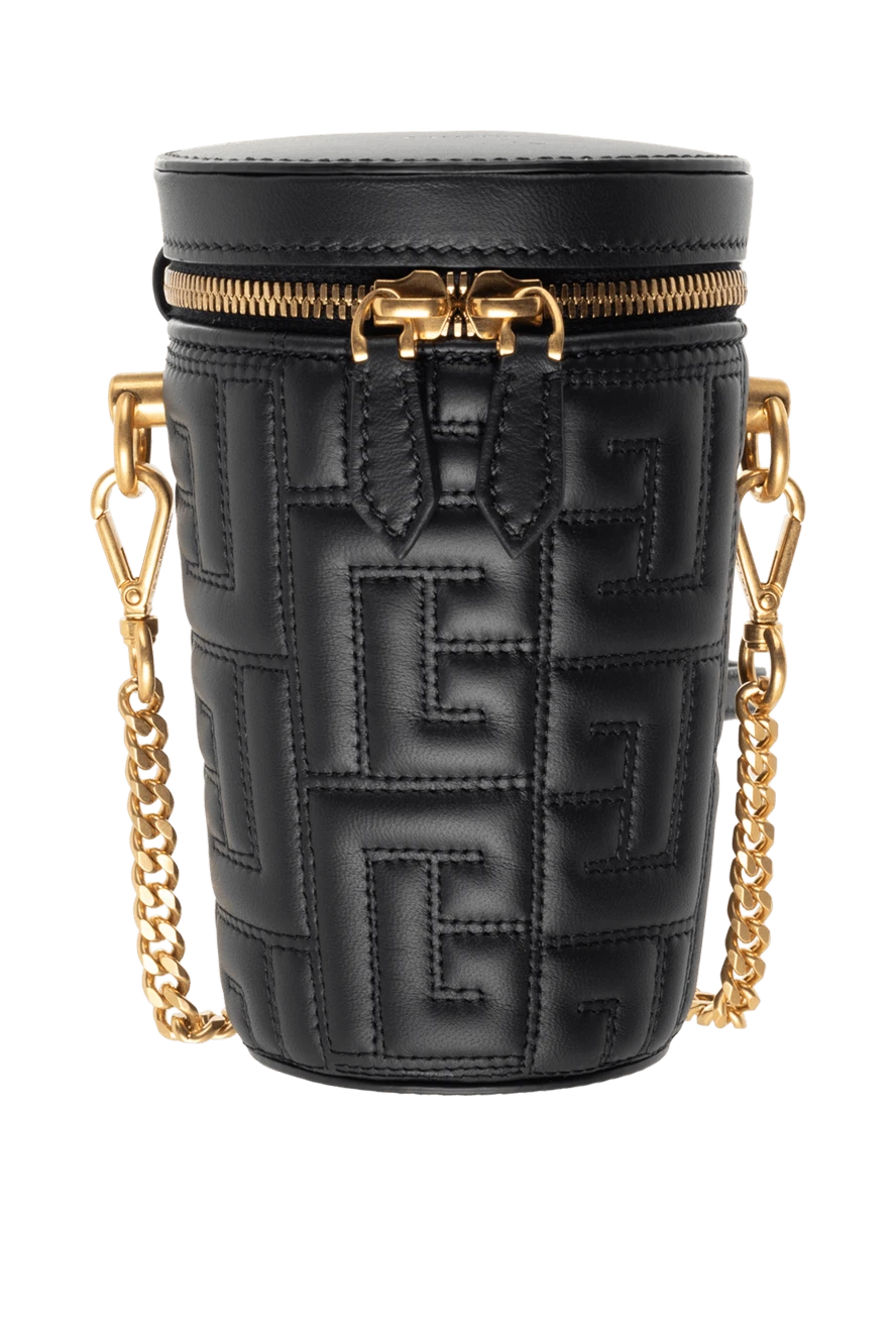 Balmain Әйелдер әйелдердің қара шынайы былғары сөмкесі купить с ценами и фото 176488 - фото 1