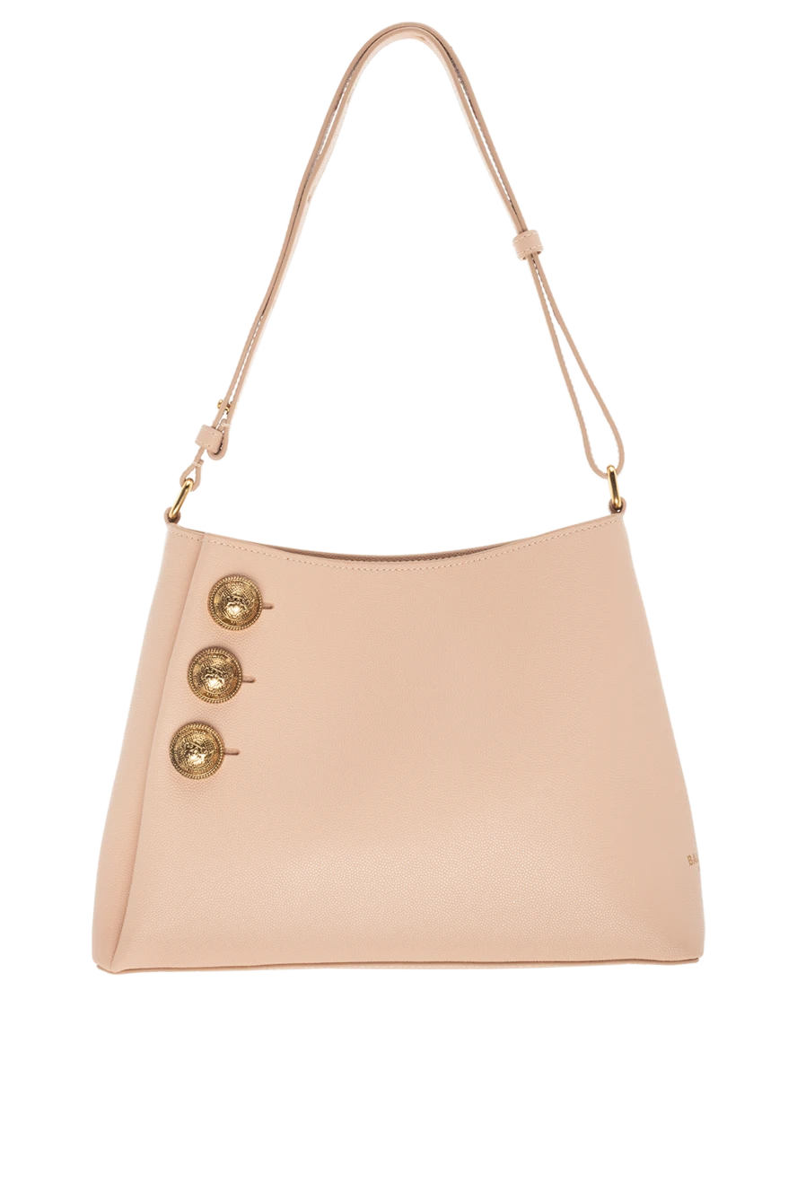 Balmain woman women's leather bag, beige купить с ценами и фото 176490 - photo 1