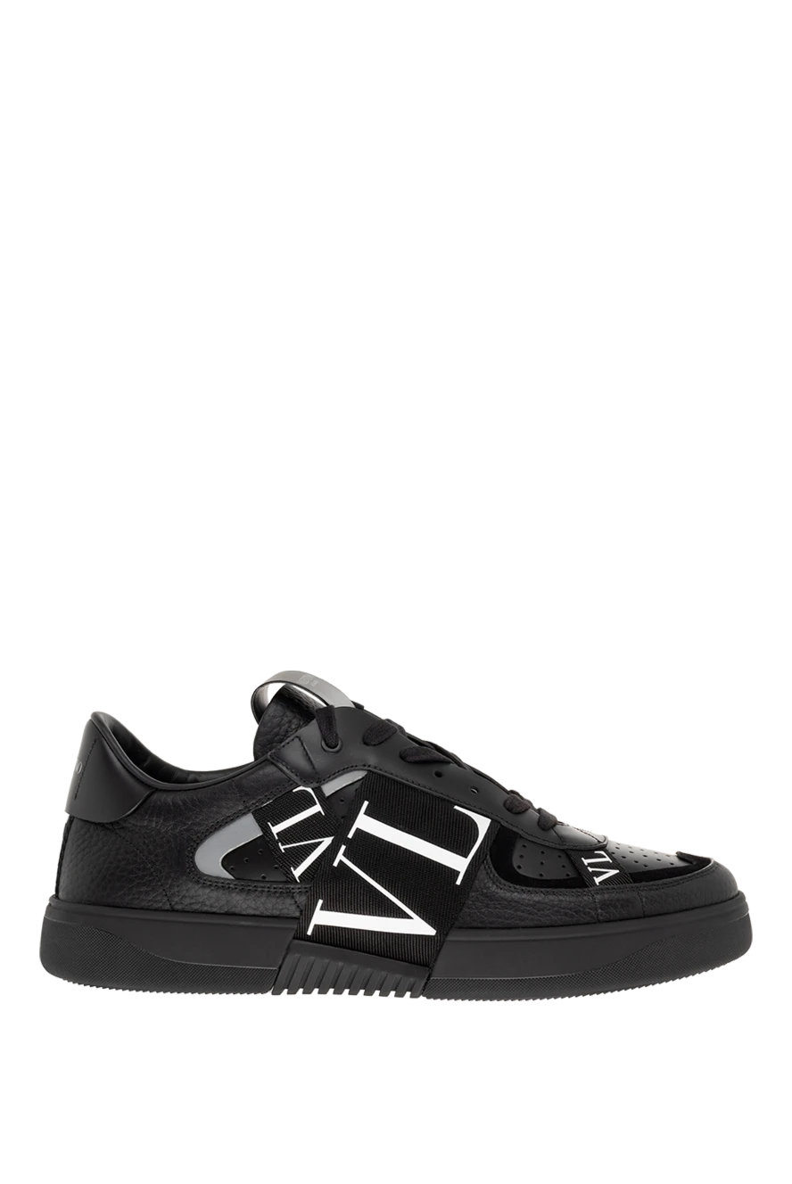 Valentino man men's black leather sneakers купить с ценами и фото 176513 - photo 1