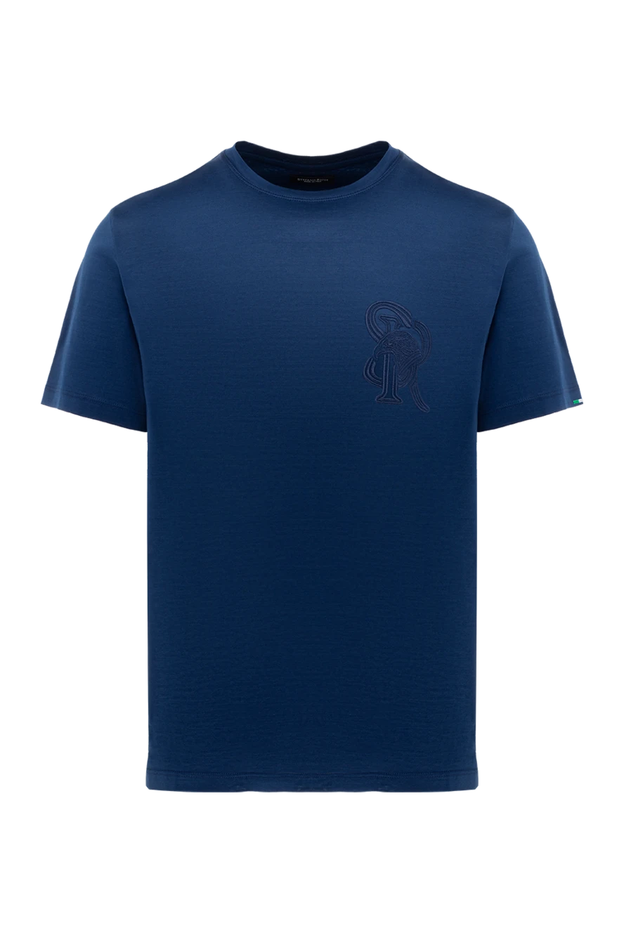 Stefano Ricci футболка мужская синяя 176532 - фото 1