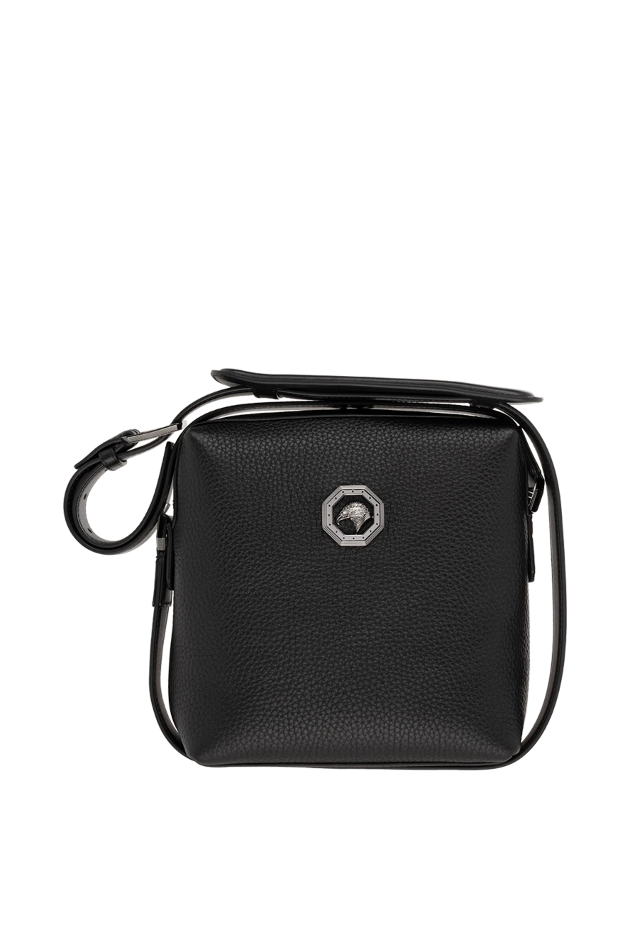 Stefano Ricci сумка из натуральной кожи мужская черная 176534 - фото 1