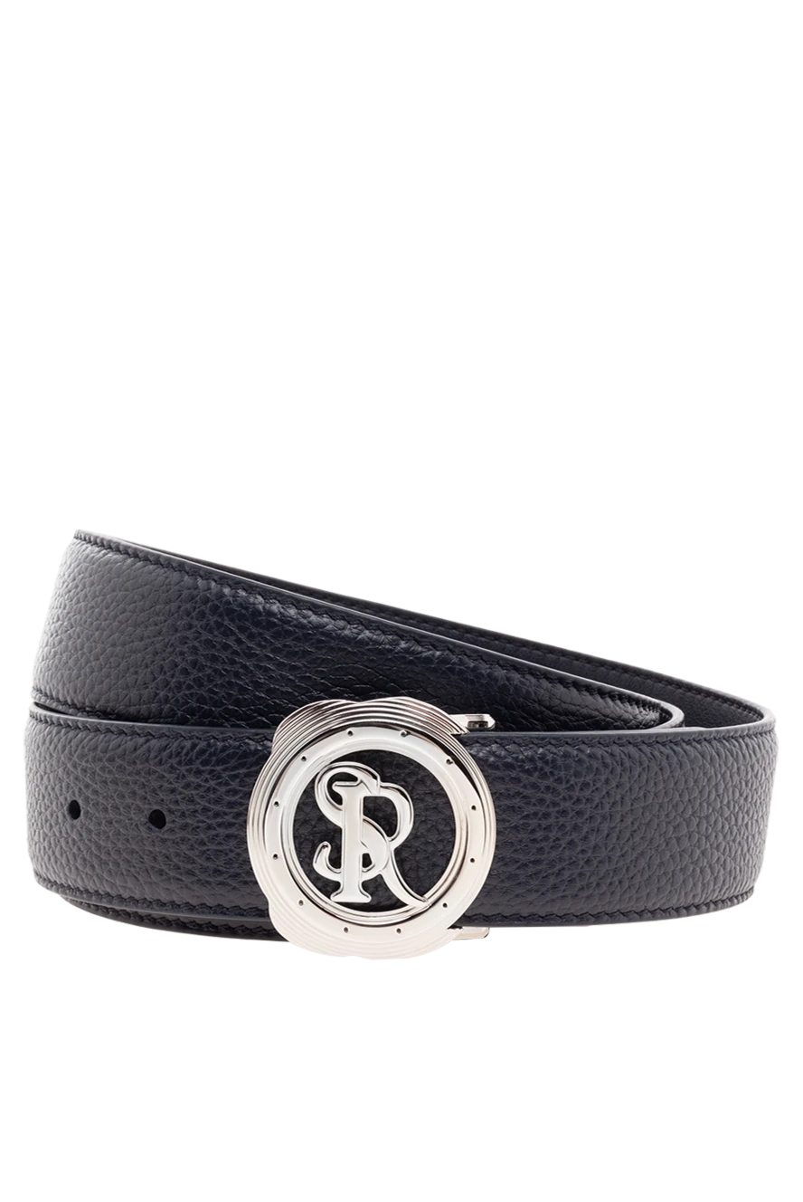 Stefano Ricci ремень из кожи мужской черный 176560 - фото 1