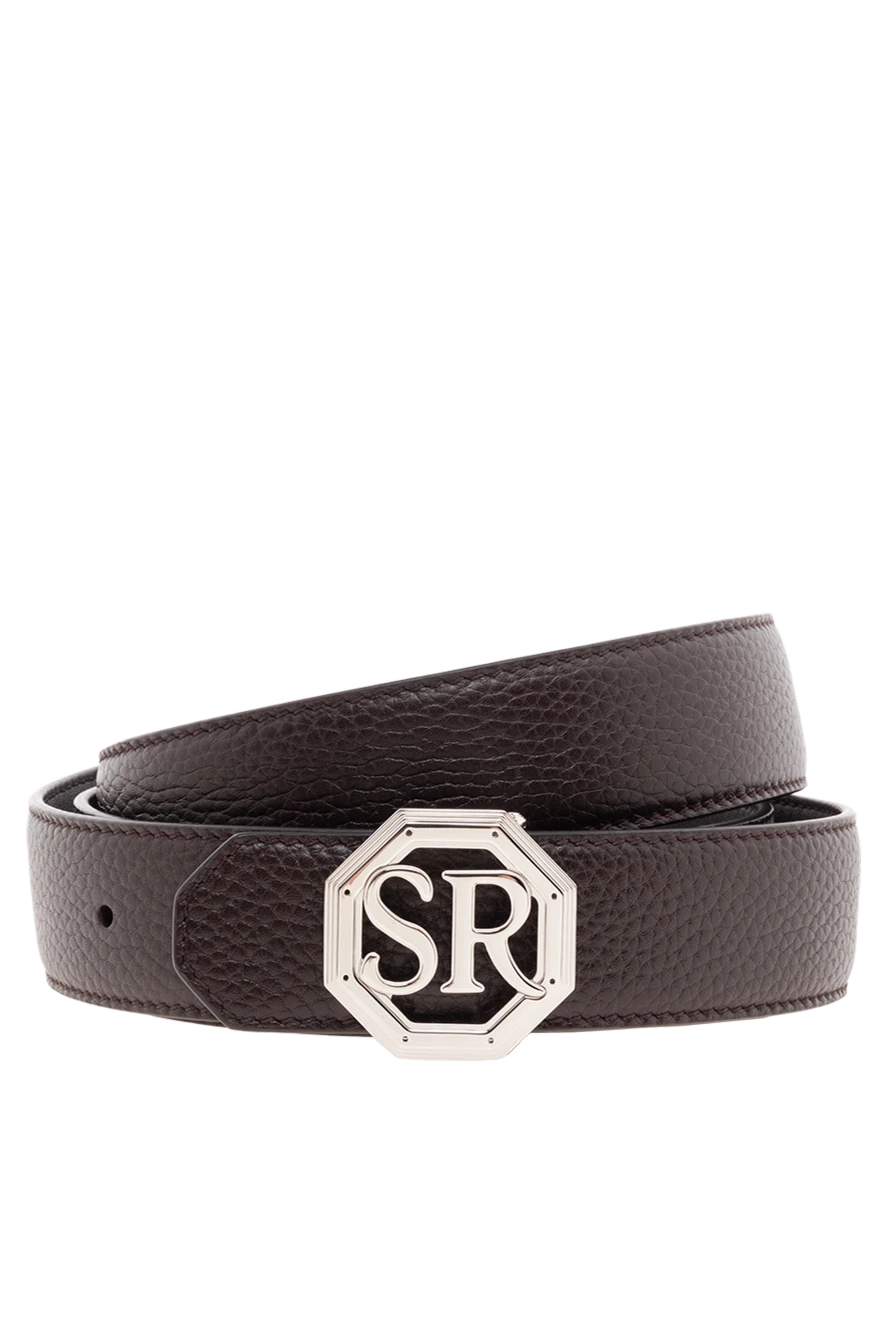 Stefano Ricci ремень из кожи мужской коричневый 176562 - фото 1