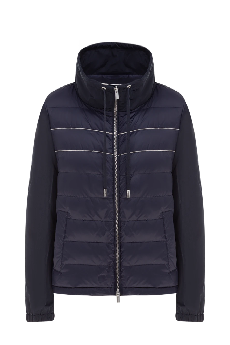 Peserico куртка из нейлона женская синяя 176615 - фото 1