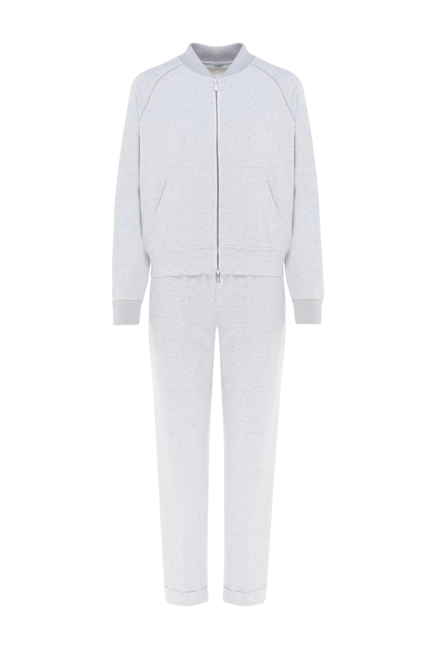 Peserico костюм прогулянковий з бавовни та еластану жіночий сірий 176682 - фото 1