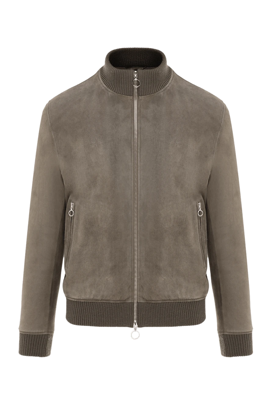 Seraphin куртка из замши на меху серая мужская 176714 - фото 1