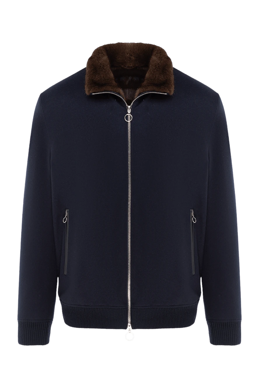 Seraphin куртка из кашемира на меху серая мужская 176717 - фото 1