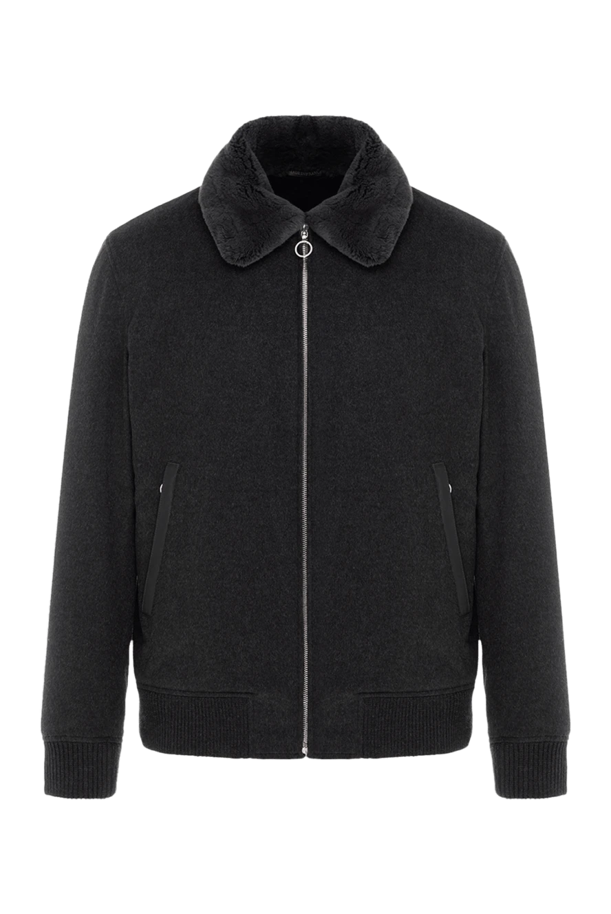 Seraphin jacket made of cashmere fur and crocodile leather black men's 176720 - photo 1