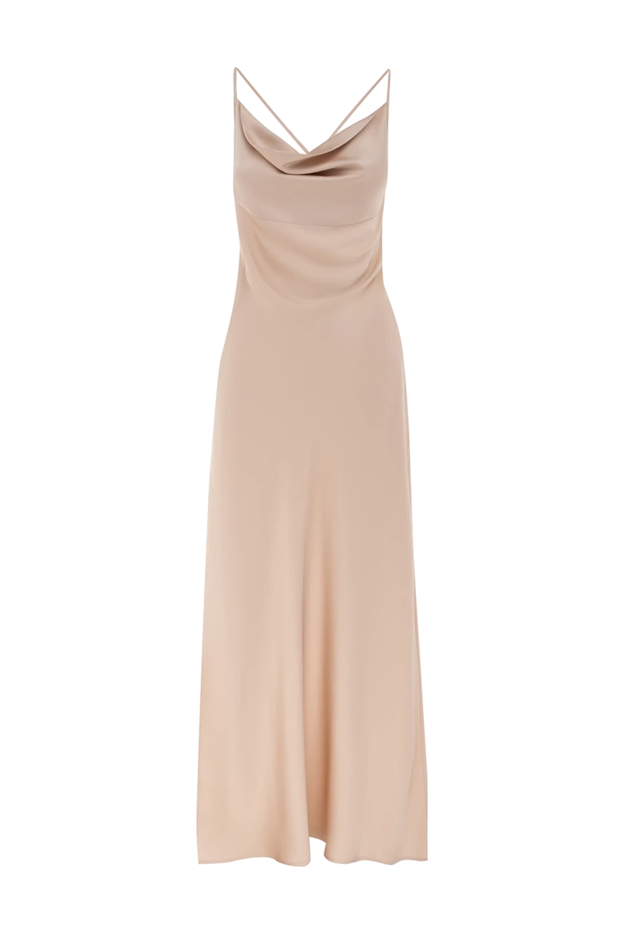 D.Exterior woman beige polyester and elastane dress купить с ценами и фото 176755 - photo 1