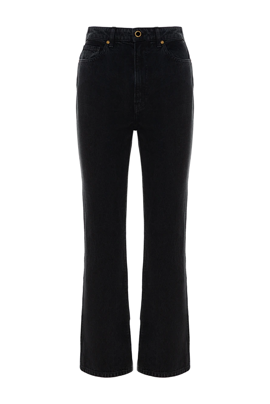 Khaite woman cotton jeans for women black купить с ценами и фото 176781 - photo 1