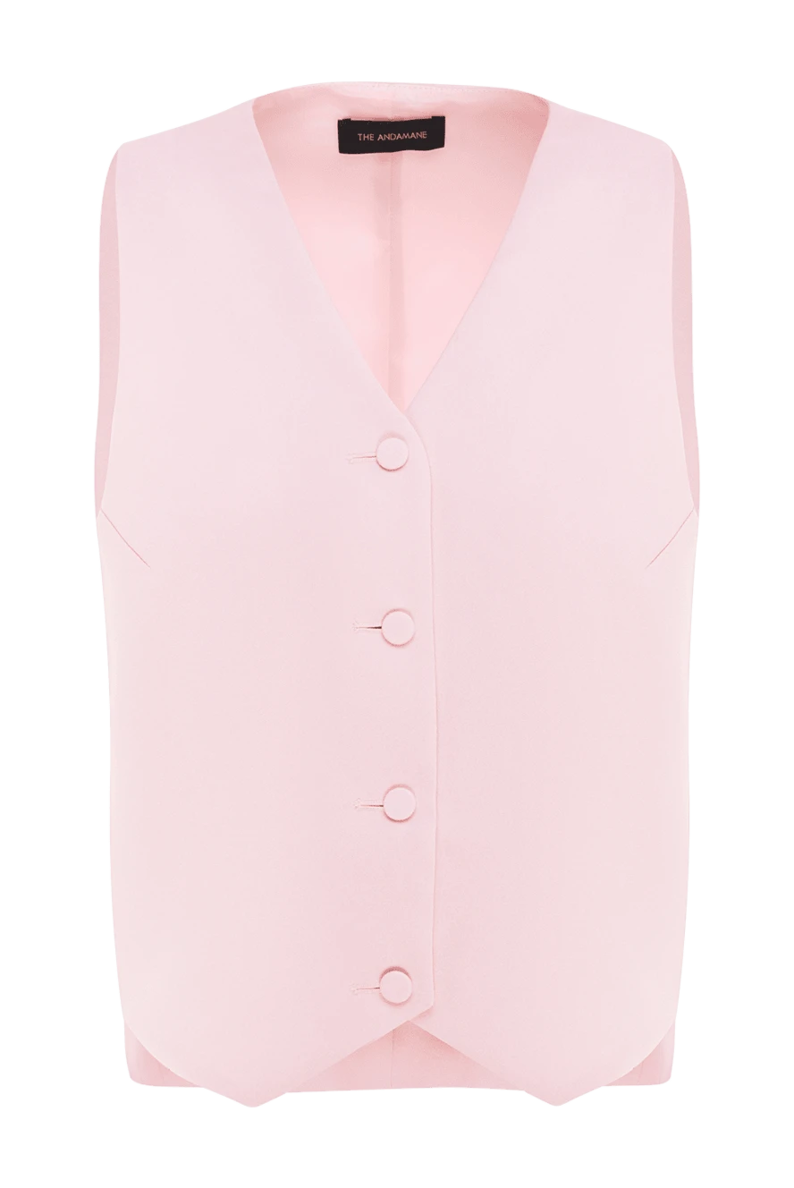 The Andamane woman women's pink suit vest made of polyester купить с ценами и фото 176847 - photo 1