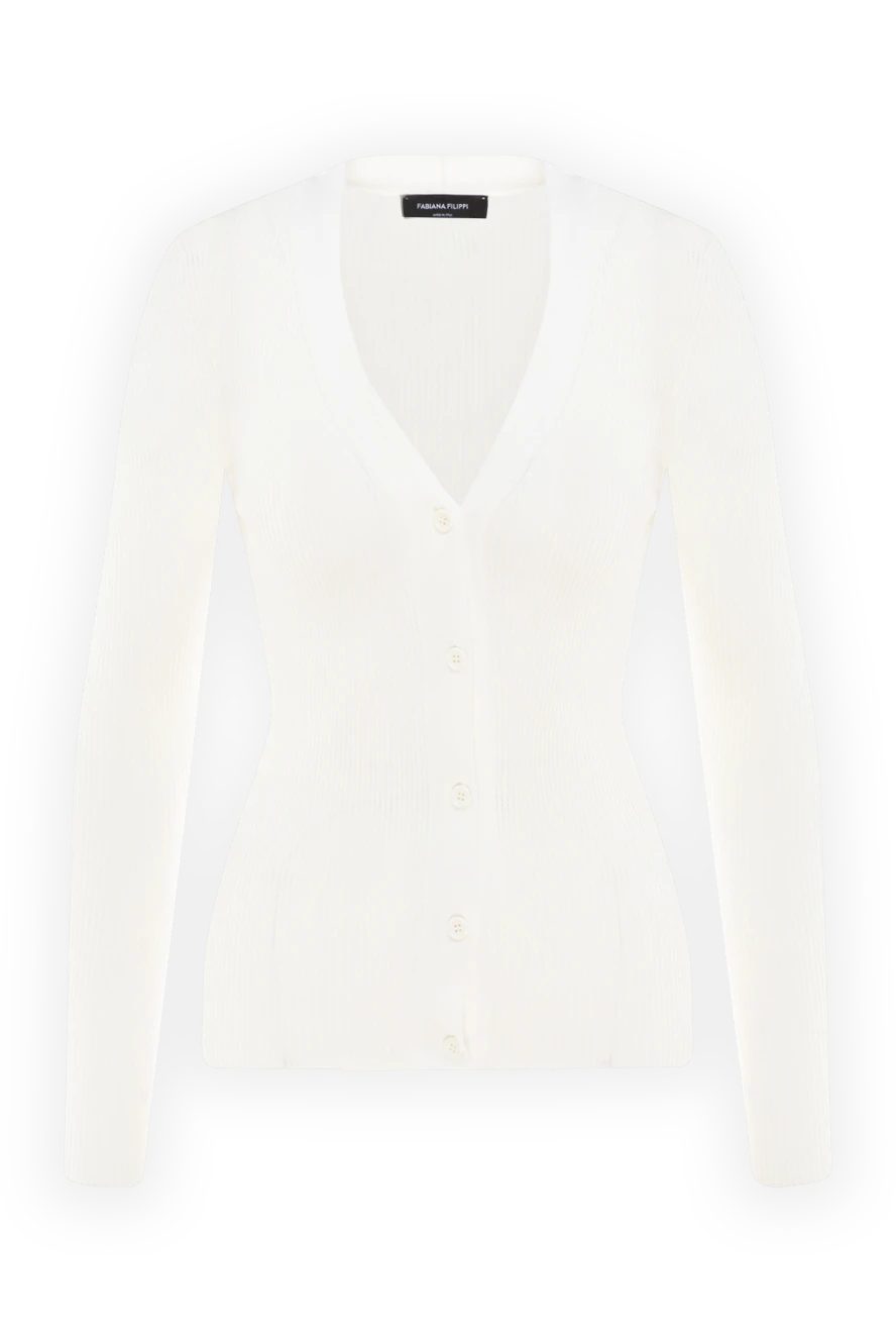 Fabiana Filippi woman cotton cardigan for women white купить с ценами и фото 176865 - photo 1