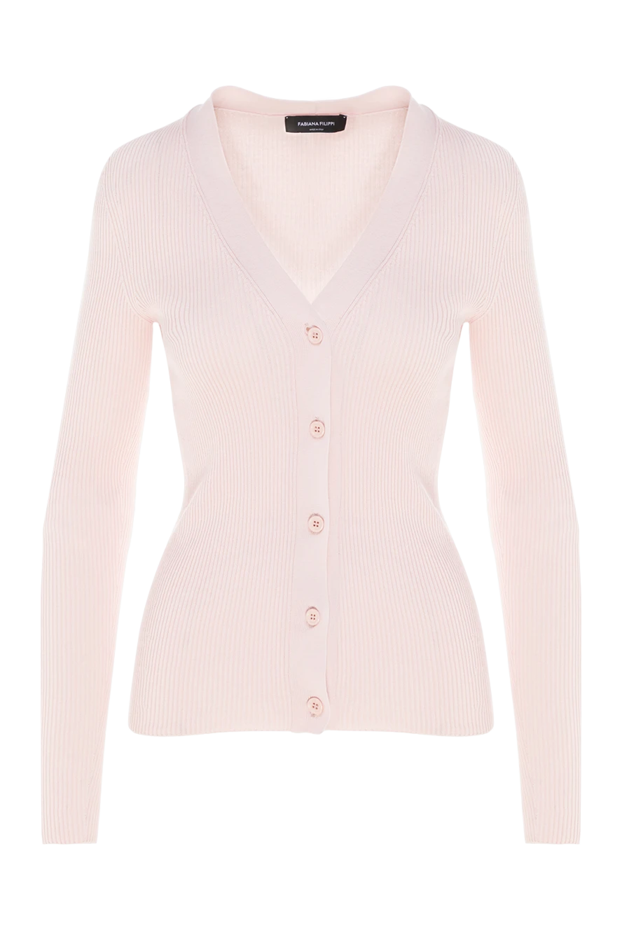 Fabiana Filippi woman cotton cardigan for women pink купить с ценами и фото 176867 - photo 1