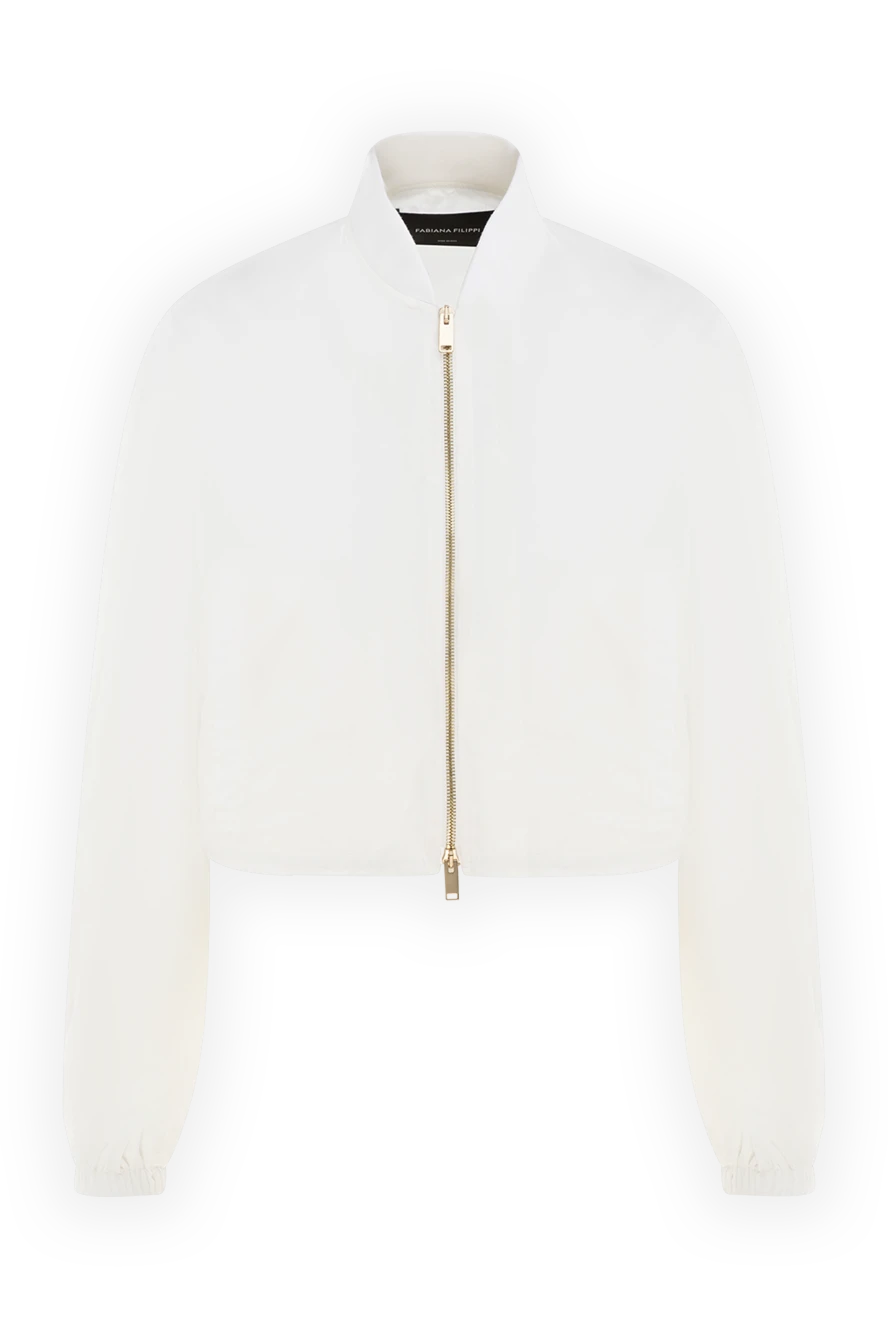 Fabiana Filippi woman women's white polyamide jacket купить с ценами и фото 176869 - photo 1