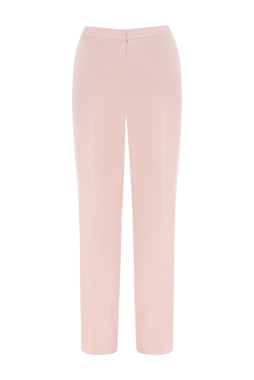 Fabiana Filippi woman women's pink wool and silk trousers купить с ценами и фото 176870 - photo 1