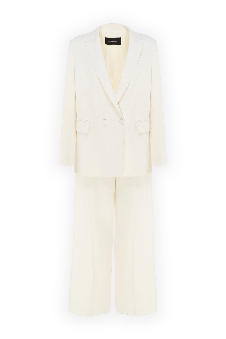 Fabiana Filippi woman women's white suit with trousers купить с ценами и фото 176872 - photo 1