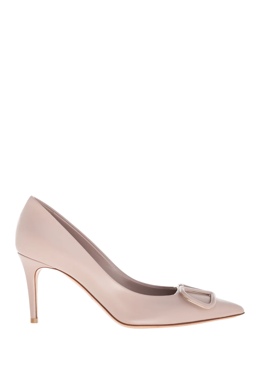 Valentino woman women's shoes made of genuine leather, beige купить с ценами и фото 176980 - photo 1