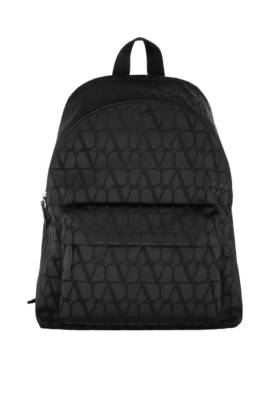 Valentino man backpack made of genuine leather for men, black купить с ценами и фото 176988 - photo 1