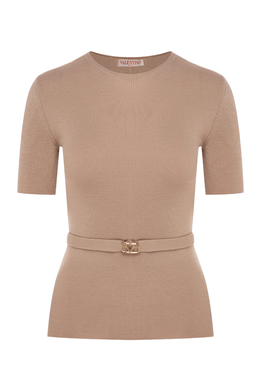 Valentino woman women's beige wool jumper купить с ценами и фото 176999 - photo 1