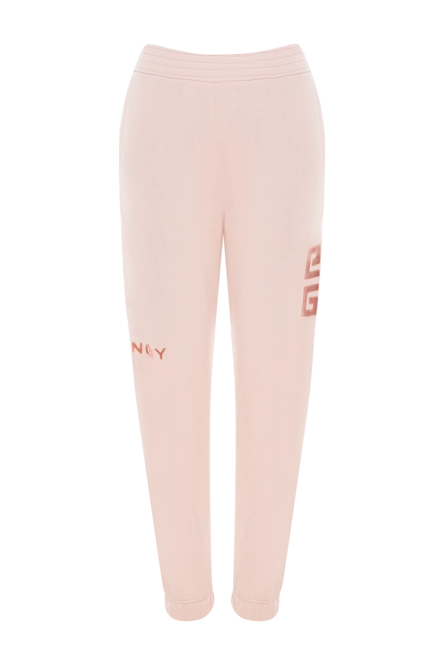 Givenchy woman women's pink cotton trousers купить с ценами и фото 177012 - photo 1