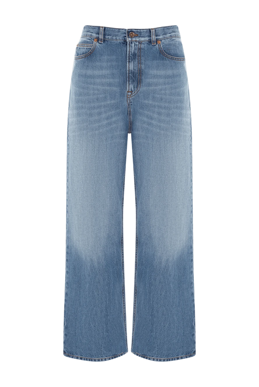 Valentino woman women's blue cotton jeans купить с ценами и фото 177021 - photo 1