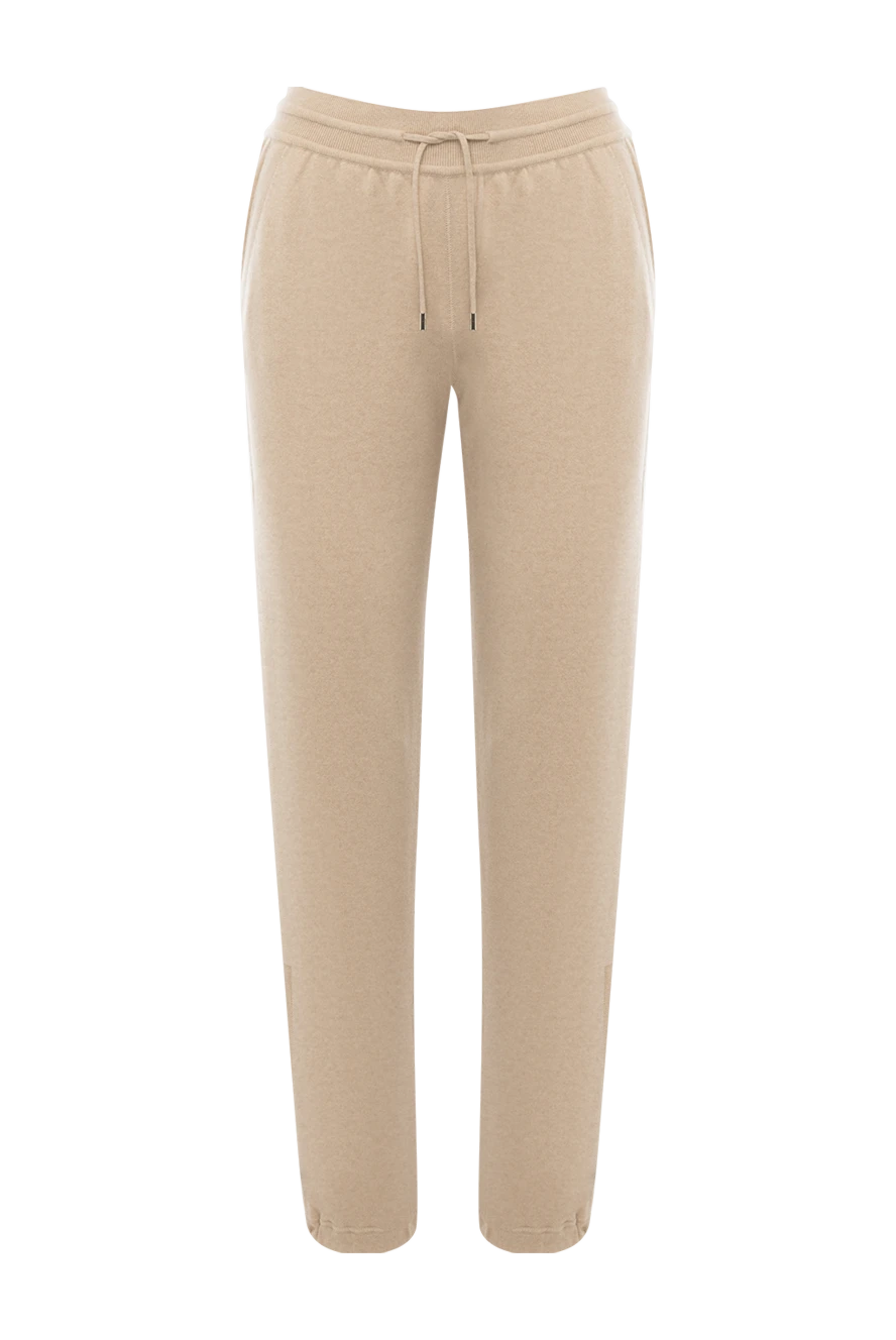 Loro Piana cashmere knitted pants for women beige 177067 - photo 1