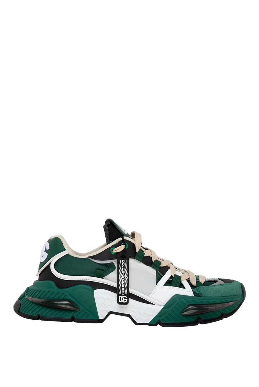 Dolce & Gabbana man sneakers made of leather and nylon for men green купить с ценами и фото 177089 - photo 1