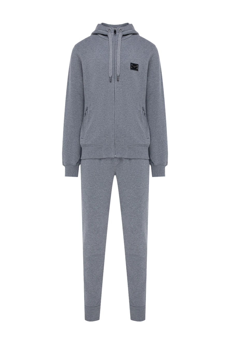 Dolce & Gabbana man men's cotton walking suit, gray купить с ценами и фото 177095 - photo 1