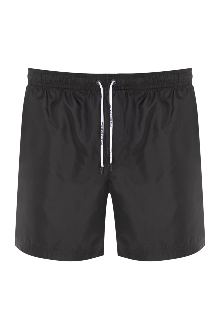 Dolce & Gabbana man men's black polyester beach shorts купить с ценами и фото 177096 - photo 1