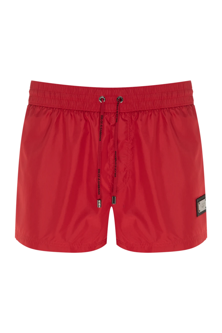 Dolce & Gabbana man men's red polyester beach shorts купить с ценами и фото 177097 - photo 1