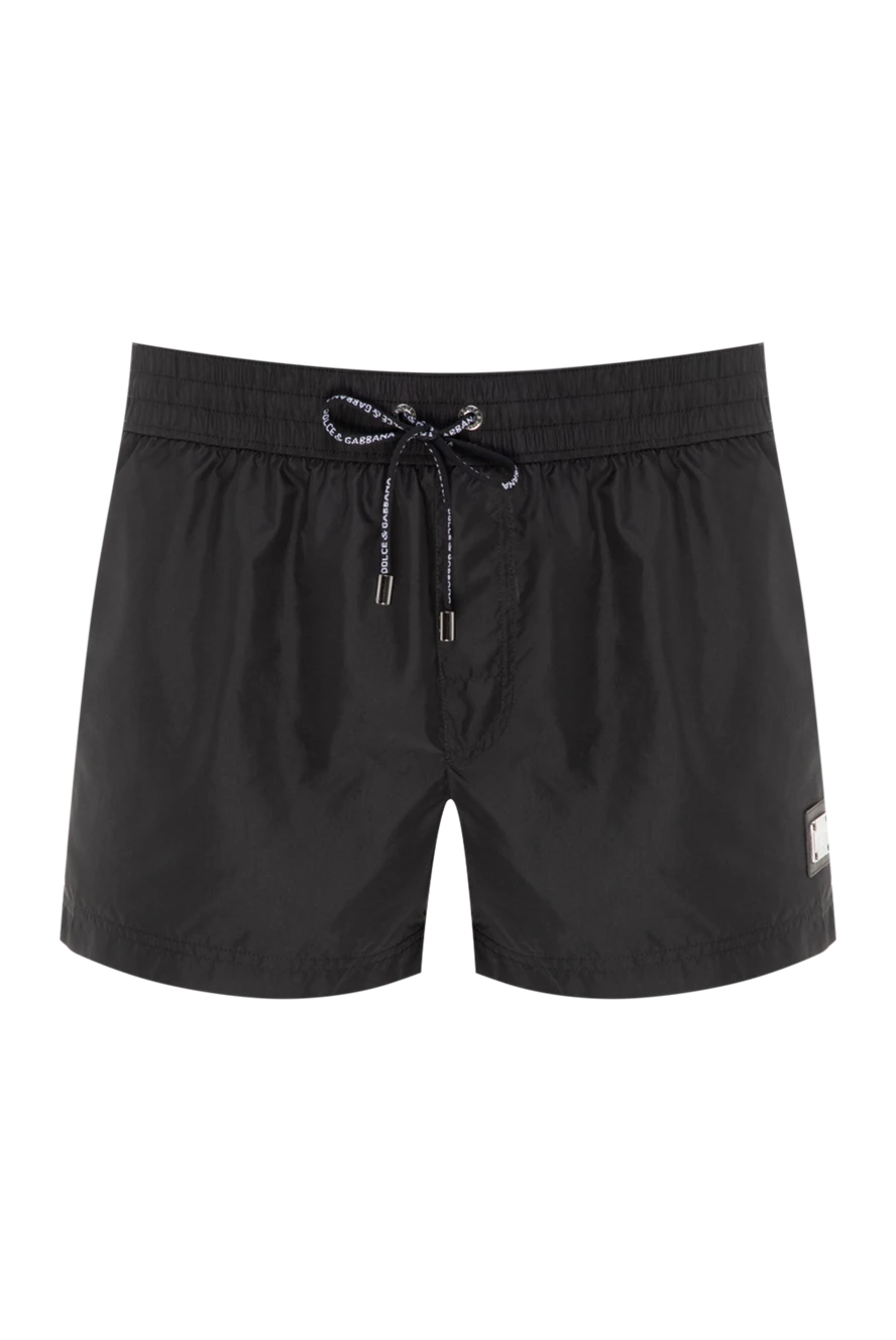 Dolce & Gabbana man men's black polyester beach shorts купить с ценами и фото 177098 - photo 1