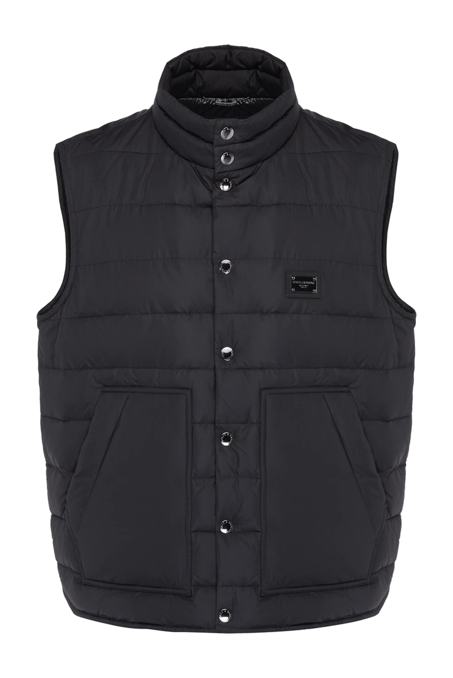 Dolce & Gabbana man black polyester vest for men купить с ценами и фото 177108 - photo 1