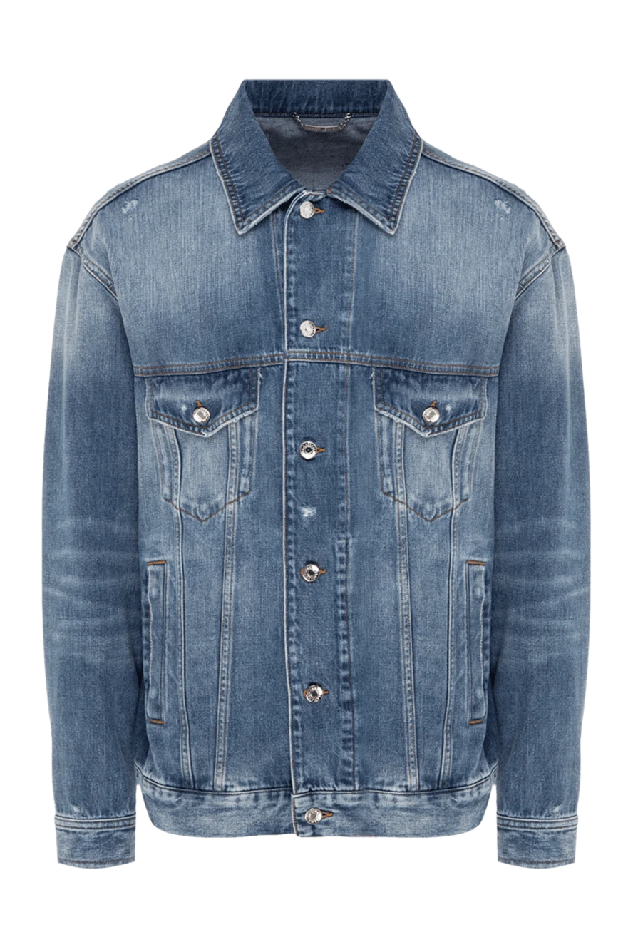 Dolce & Gabbana man blue cotton denim jacket for men купить с ценами и фото 177111 - photo 1