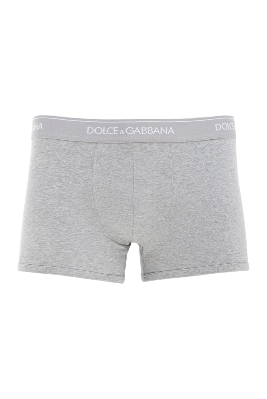 Dolce & Gabbana man cotton boxer briefs for men, gray купить с ценами и фото 177119 - photo 1