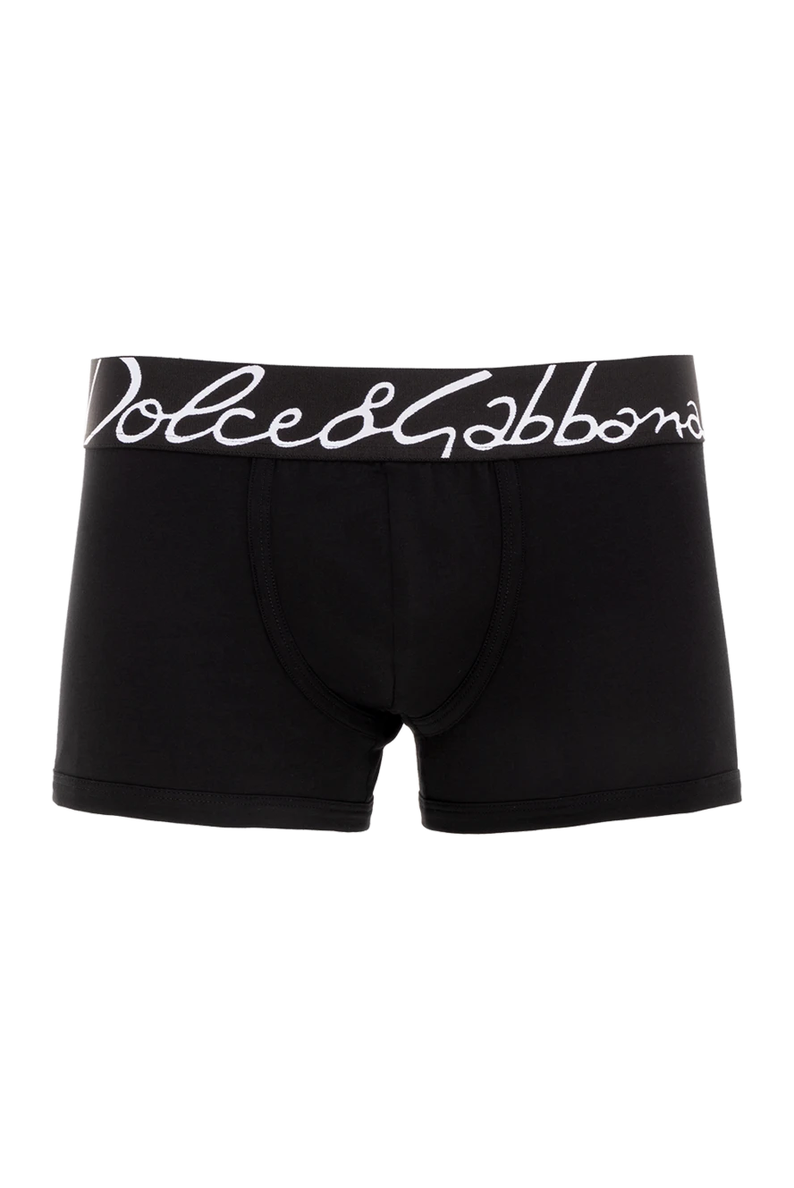 Dolce & Gabbana man cotton boxer briefs for men, black купить с ценами и фото 177120 - photo 1