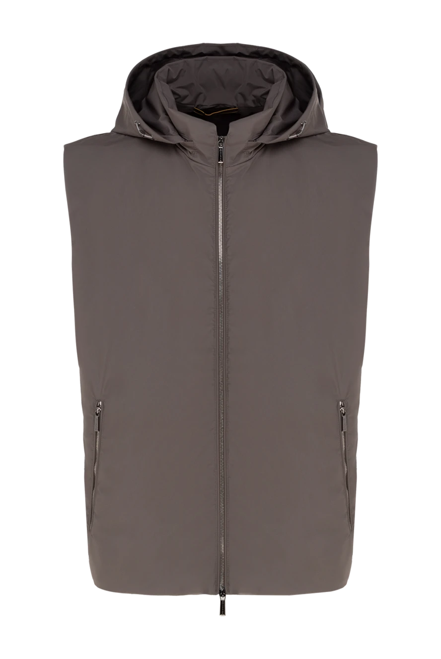 Moorer man men's gray polyester vest купить с ценами и фото 177150 - photo 1