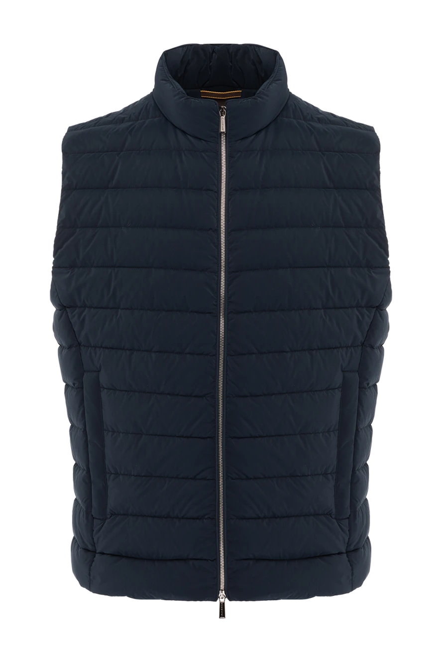 Moorer man men's blue vest made of polyester купить с ценами и фото 177154 - photo 1