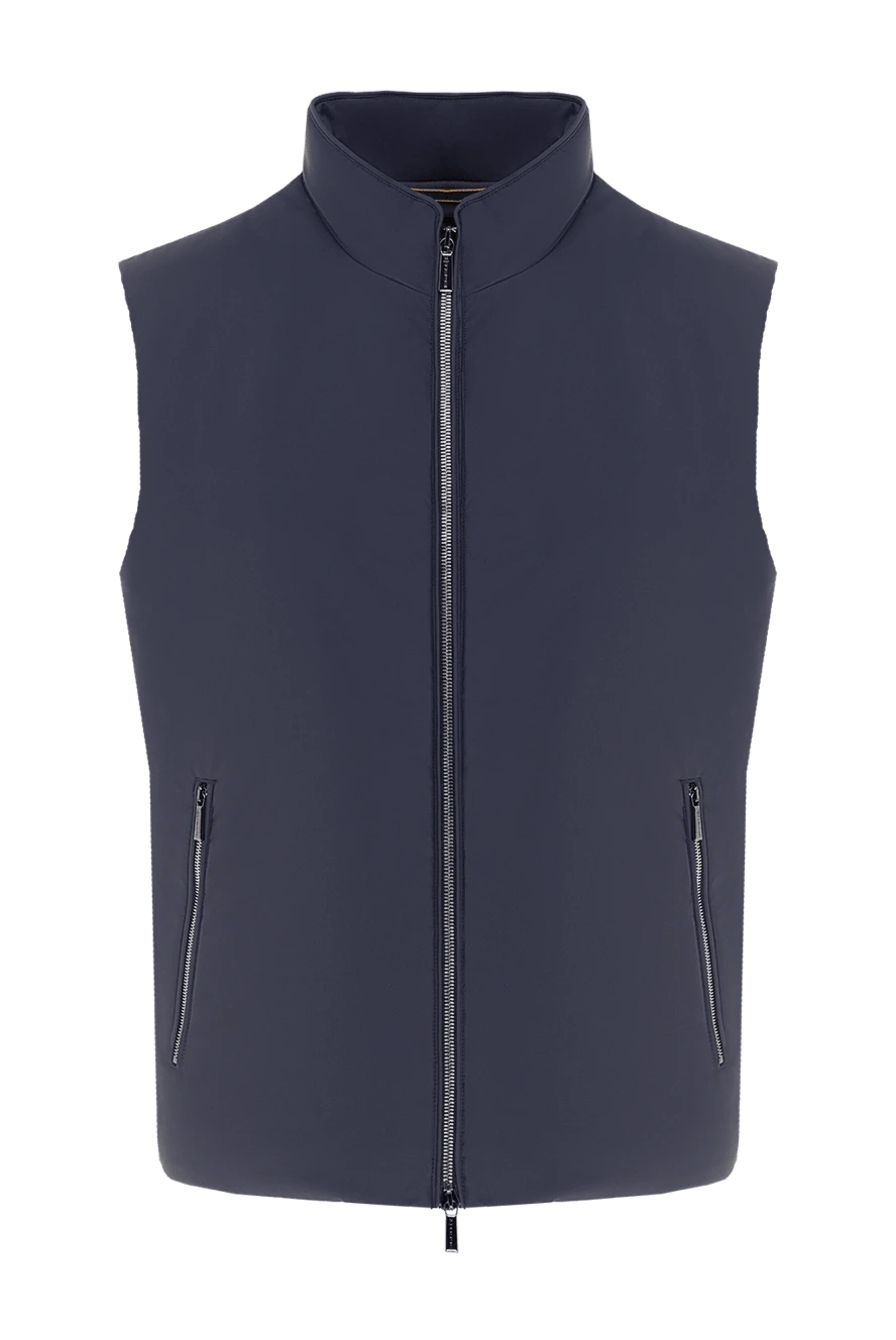 Moorer man polyester vest men's blue купить с ценами и фото 177155 - photo 1