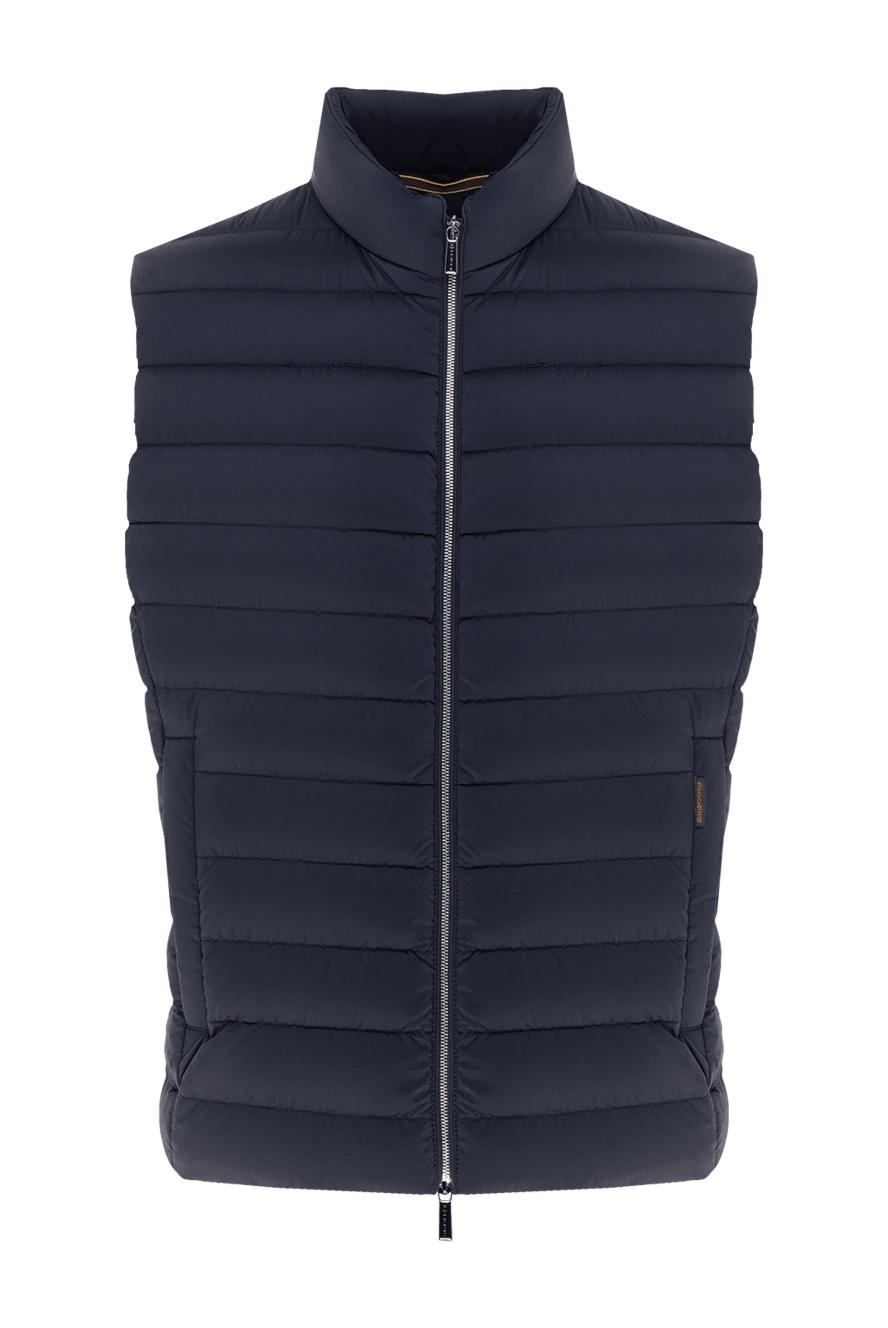 Moorer man polyester vest men's blue купить с ценами и фото 177158 - photo 1