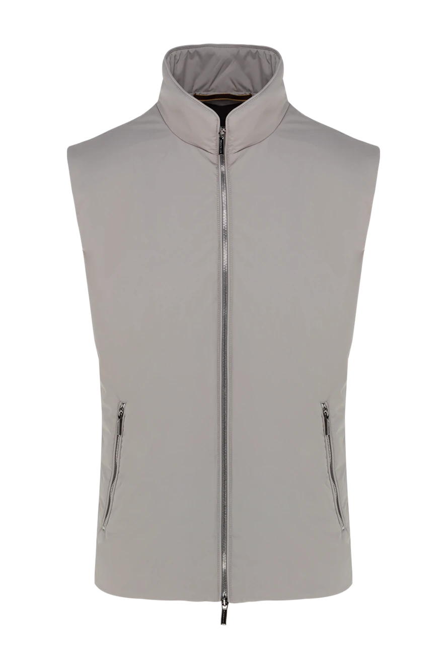 Moorer man men's gray polyester vest купить с ценами и фото 177160 - photo 1