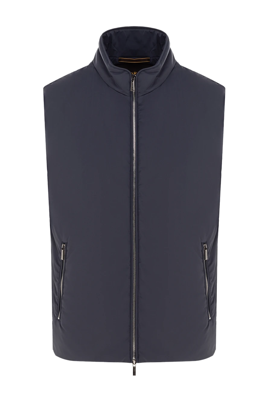 Moorer man polyester vest men's blue купить с ценами и фото 177162 - photo 1