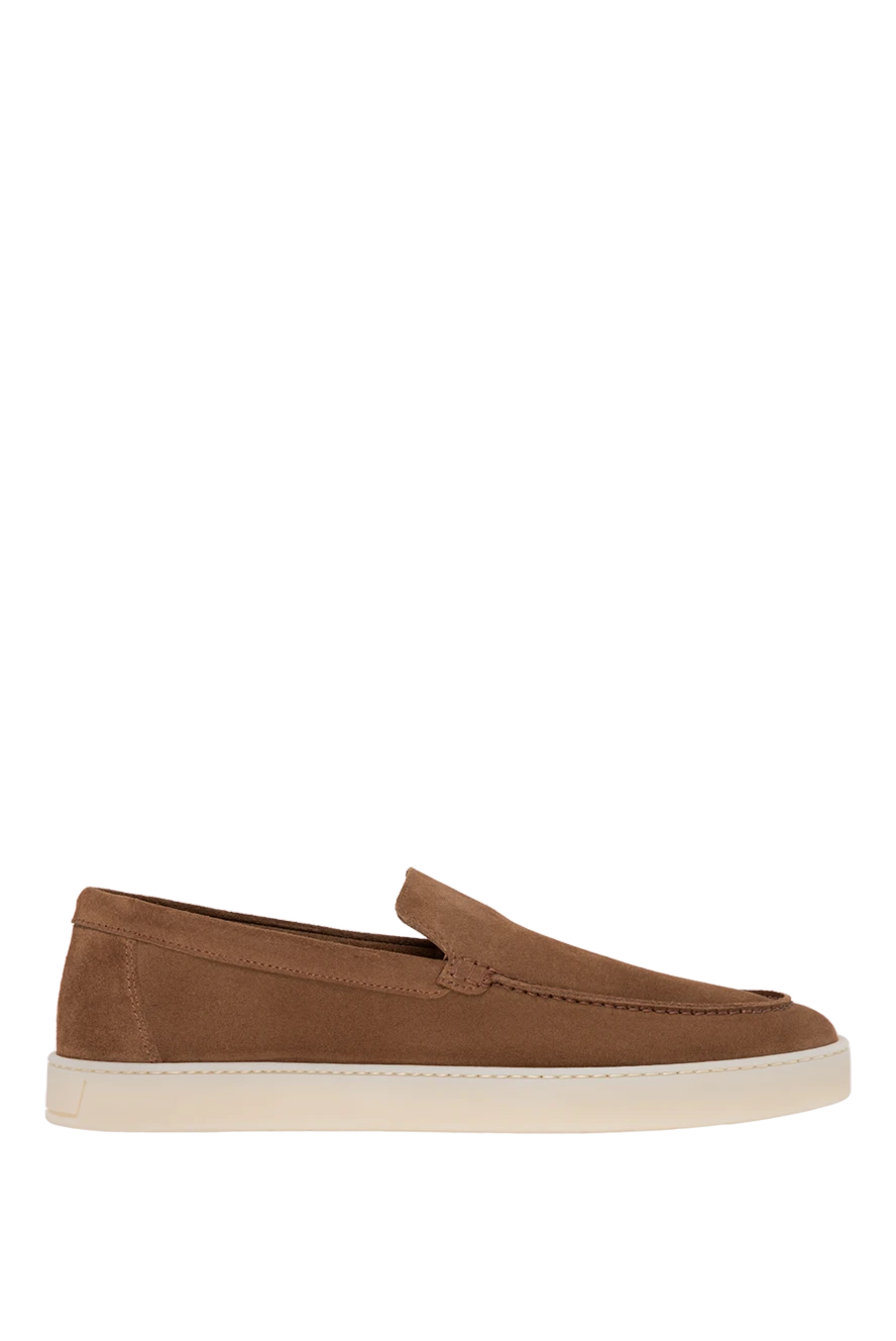 Barrett слипоны из коричневого нубука с мягким верхом и белой подошвой
177184 - фото 1