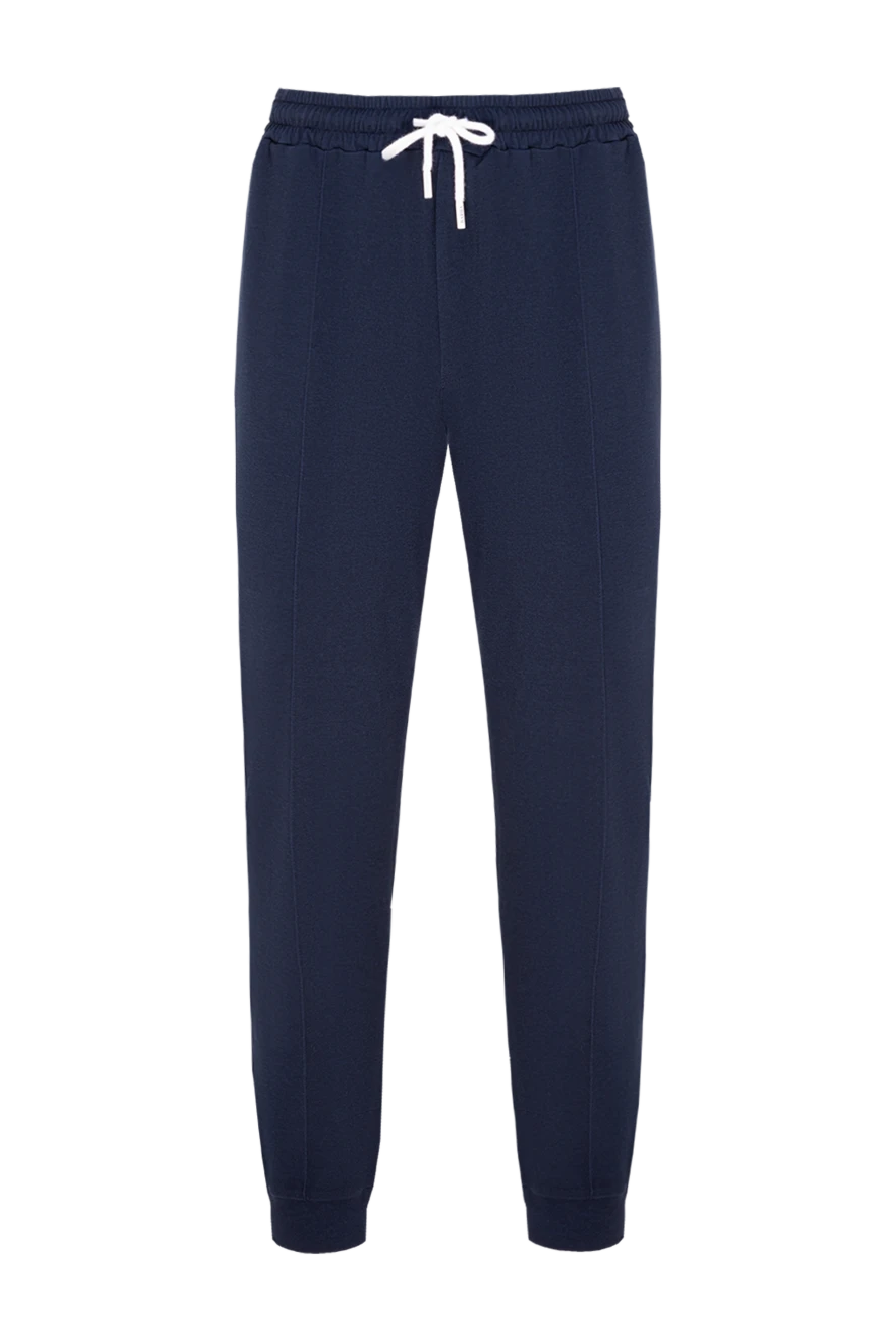 Barba Napoli man cotton and polyamide trousers for men, blue купить с ценами и фото 177190 - photo 1