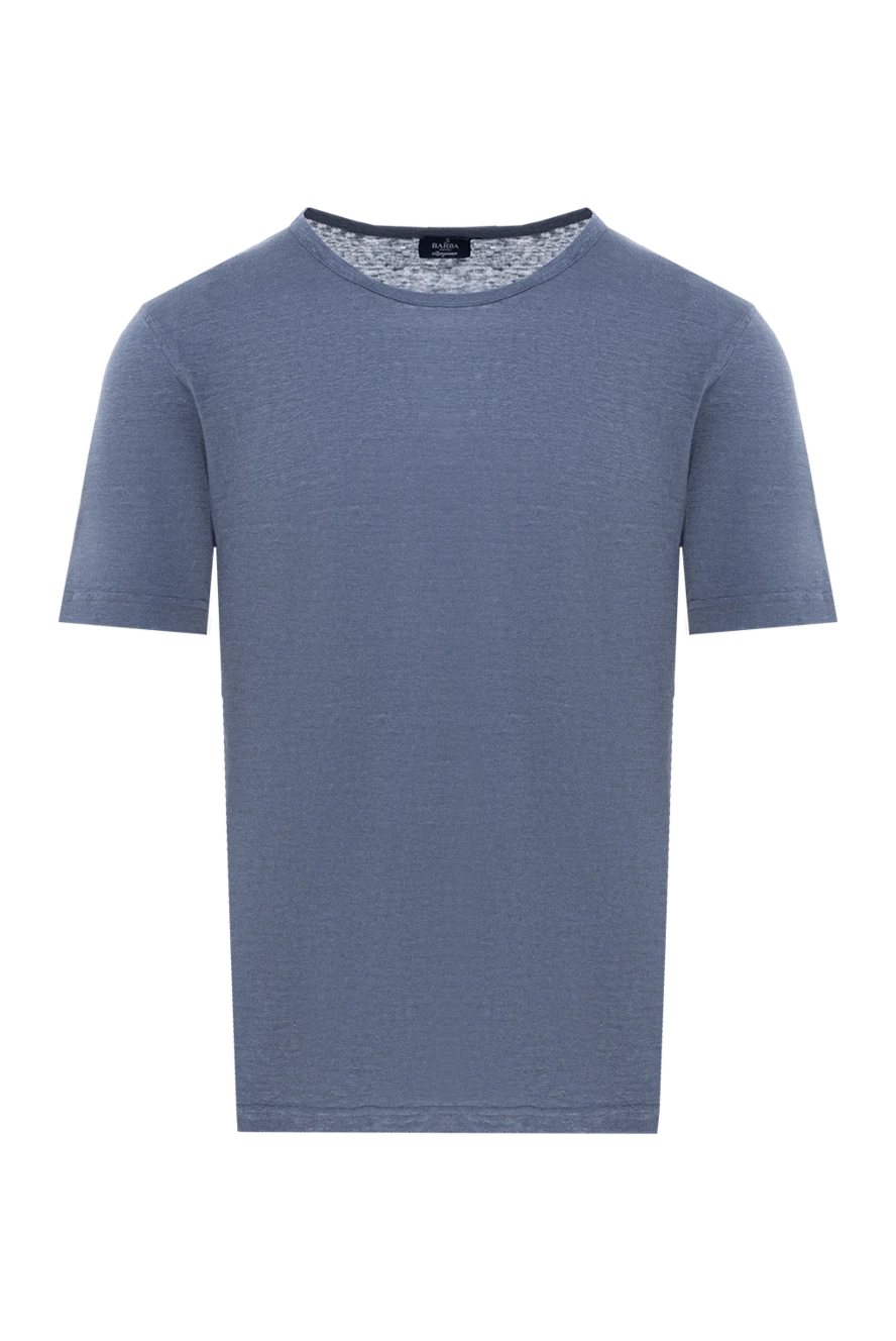 Barba Napoli man men's gray linen t-shirt купить с ценами и фото 177193 - photo 1