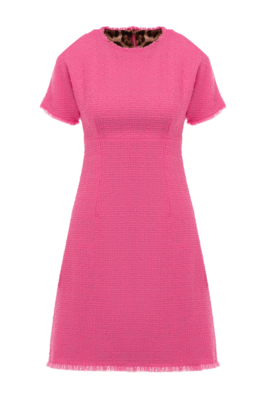 Dolce & Gabbana woman women's pink dress made of wool and polyamide купить с ценами и фото 177204 - photo 1